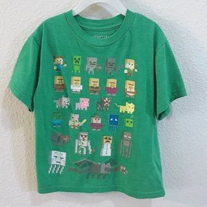 Mojang - Boys Minecraft Tee - Green